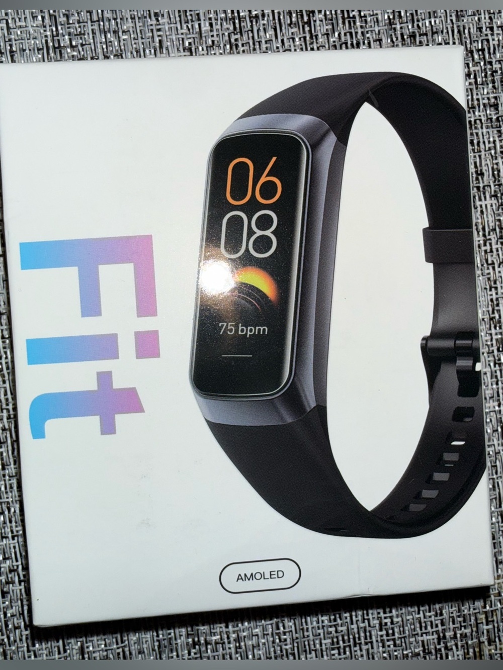 Fit AMOLED Fitness Tracker - Black